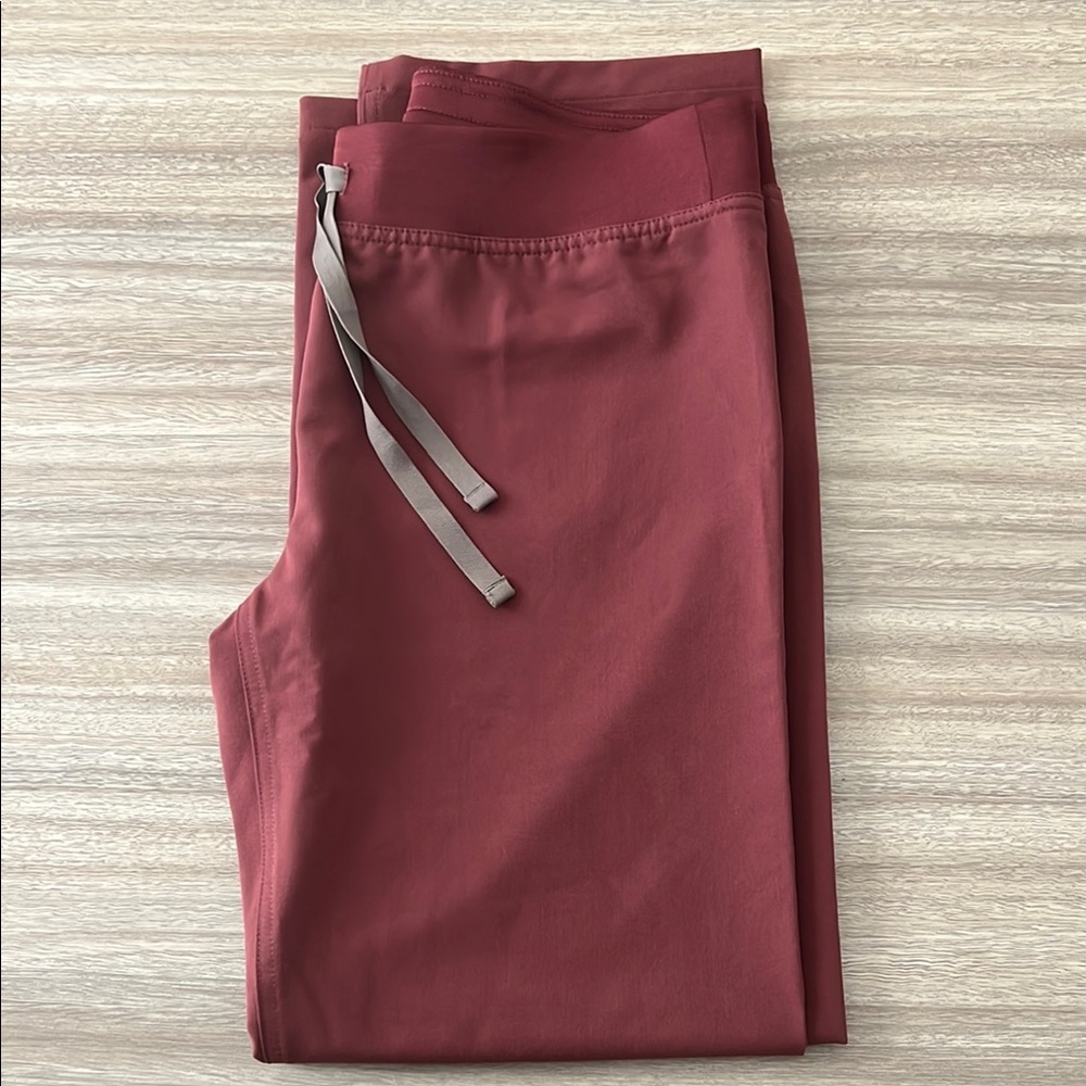 Figs Basic Livingston Scrub Pant in Dark Cherry
